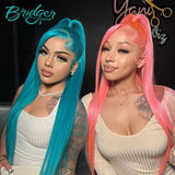 Customized Colored Straight 13*4 Lace Front Wig 4*4 Lace Closure Wig | Bridger Hair®