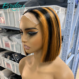 15A super double drawn  glueless wig P1b/orange human hair / Bridger Hair®