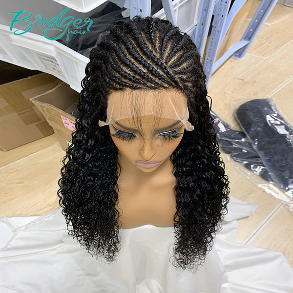 13*4 full frontal lace wig water wave natural color/ Bridger Hair®