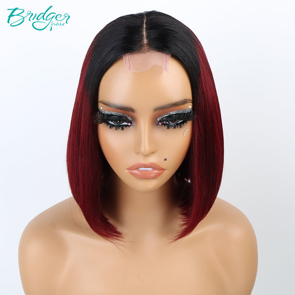 2*6 kim closure Ombre Bungundy wigs/ Bridger Hair®