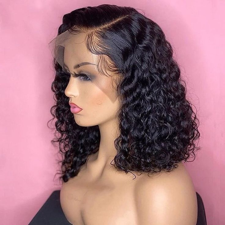 Jerry Curly Bob Wig 13*4 Lace Front Wig 4*4 Closure Bob Wig|Bridger Ha ...