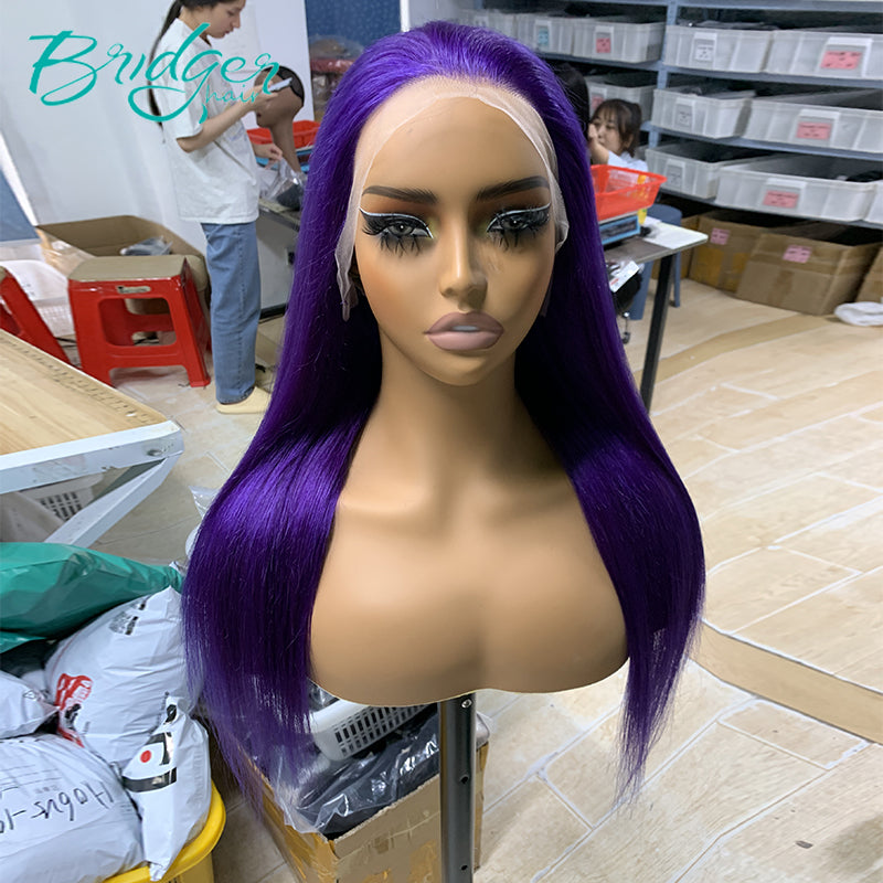 Customized Colored Straight 13*4 Lace Front Wig 4*4 Lace Closure Wig | Bridger Hair®