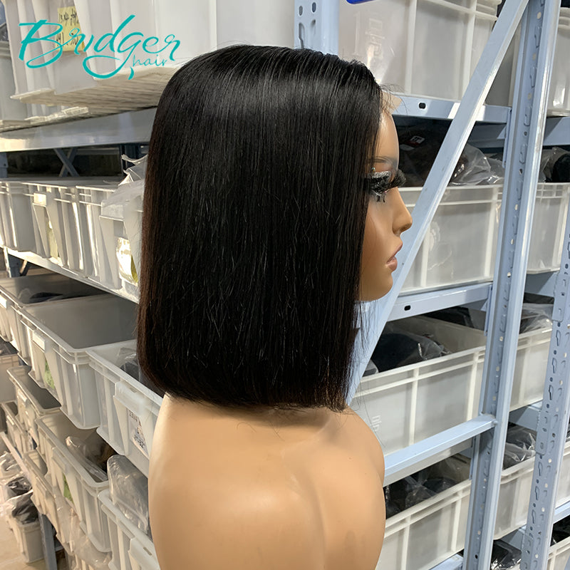 Double Drawn  straight  bob 2*6 /4*4 closure wig/ Bridger Hair®