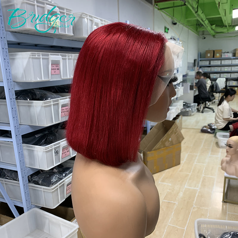 #99j Short Straight Bob 13*4 Lace Frontal Wig with Big Lace / Bridger Hair®