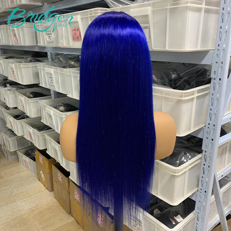 Customized Colored Straight 13*4 Lace Front Wig 4*4 Lace Closure Wig | Bridger Hair®