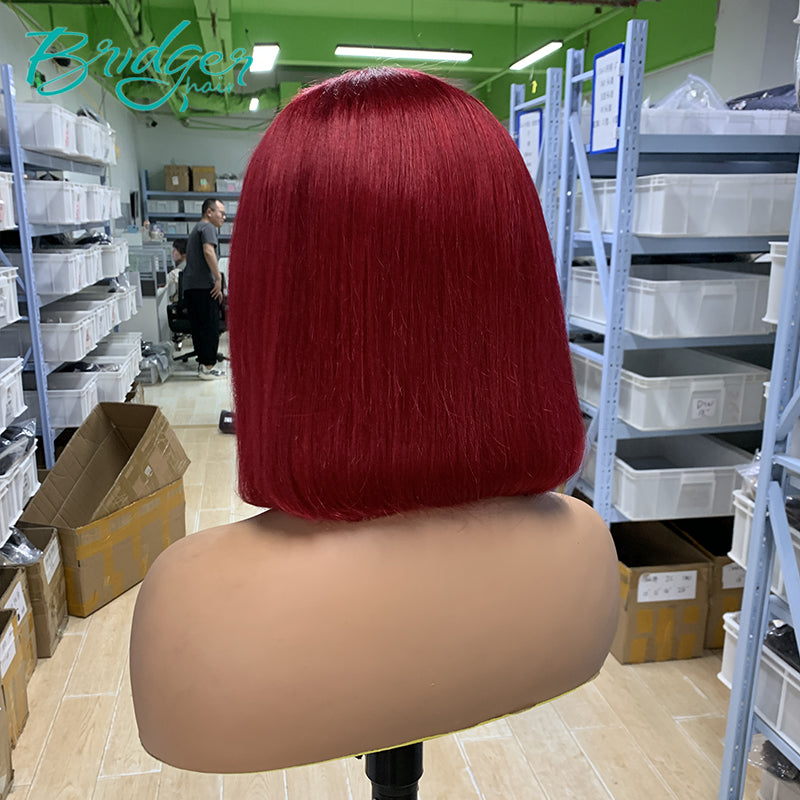 #99j Short Straight Bob 13*4 Lace Frontal Wig with Big Lace / Bridger Hair®