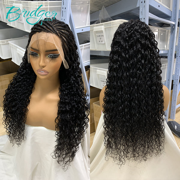 13*4 full frontal lace wig water wave natural color/ Bridger Hair®