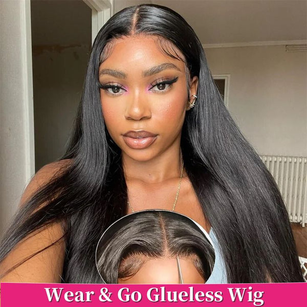 Glueless Straight Pre Plucked  13*4 Lace frontal wig&4*4 Closure wig  human hair