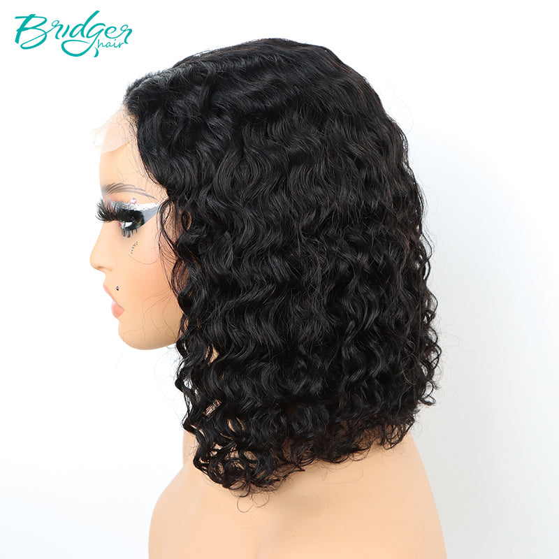 Water Wave Bob Wig 13*4 Lace Front Wig 4*4 Closure Bob Wig|Bridger Hair