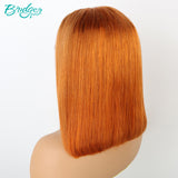 #350 Burnt Orange Straight 13*4 Lace Front Wig Bob&4*4closure Bob Wig| Bridger Hair