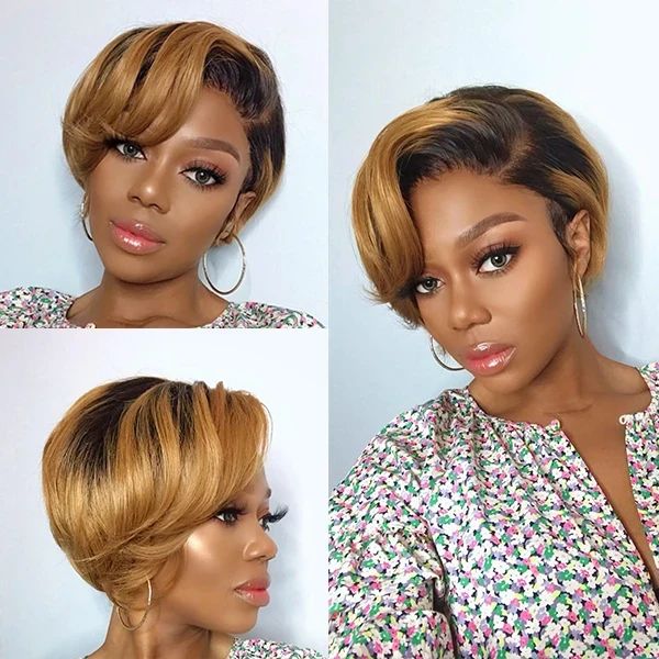 13*4 Full Frontal Wig #pixie cut/ Bridger Hair®