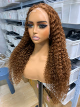 #6 Kinky Curly 13*4 Lace Frontal Wig human hair/ Bridger Hair