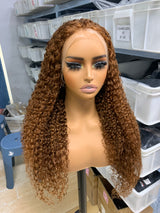 #6 Kinky Curly 13*4 Lace Frontal Wig human hair/ Bridger Hair