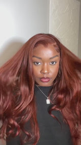 Reddish Brown Glueless Lace Wig / Fall Hair Trends