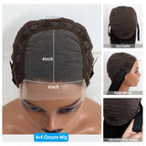 4*4 Closure Wig