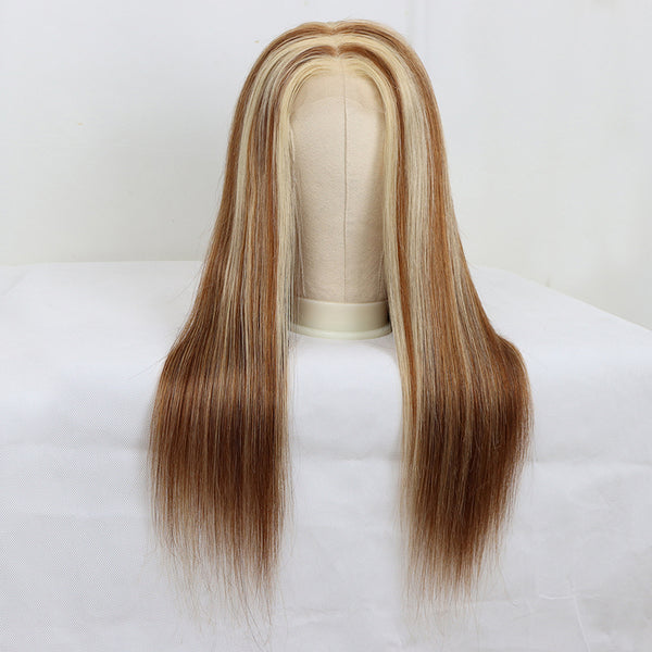 #p8/613 Ombre Highlight  4*4  Straight Lace Front Wig 