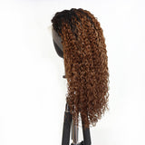 1B/30 Water Wave Lace Frontal Wig 4*4 Human Hair Lace Wig| Bridger Hair