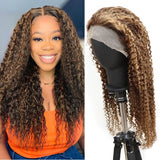 Highlight Kinky Curly 13*4 Lace Front Wig P4/30 Kinky Curly Human Hair Wig| Bridger Hair®