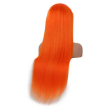 Orange Straight Lace Front Wig Bridger Hair 