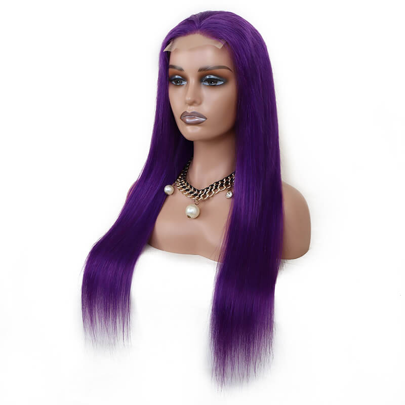 Customized Colored Straight 13*4 Lace Front Wig 4*4 Lace Closure Wig | Bridger Hair®
