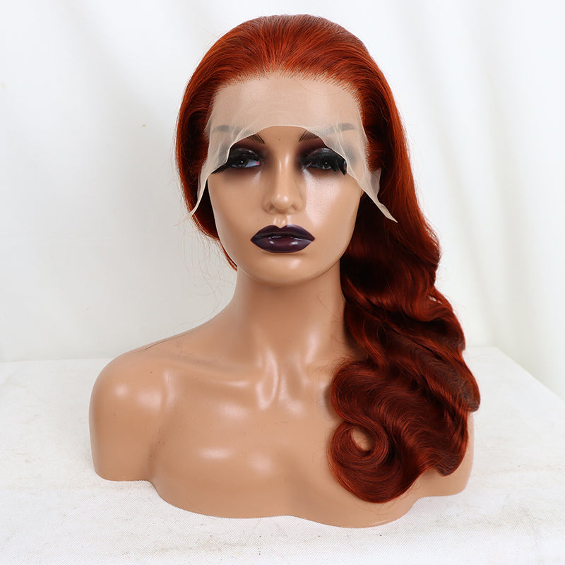 Customized Red brown #53 Body Wave Wig