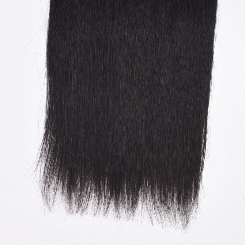 Straight Hair Weave 3/4 Bundles with Closure| Bridger Hair