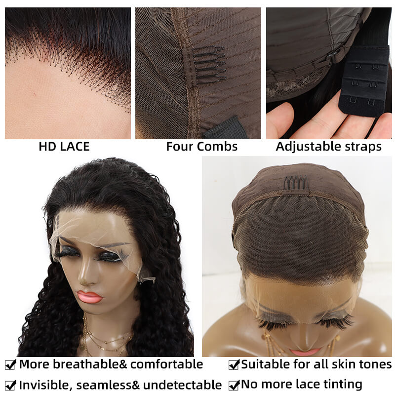 HD Water Wave Lace Front Wig