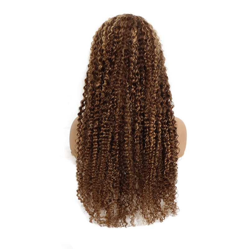 Highlight Kinky Curly 13*4 Lace Front Wig P4/30 Kinky Curly Human Hair Wig| Bridger Hair®