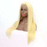 blonde straight lace front wig 10-30 inch bridger hair