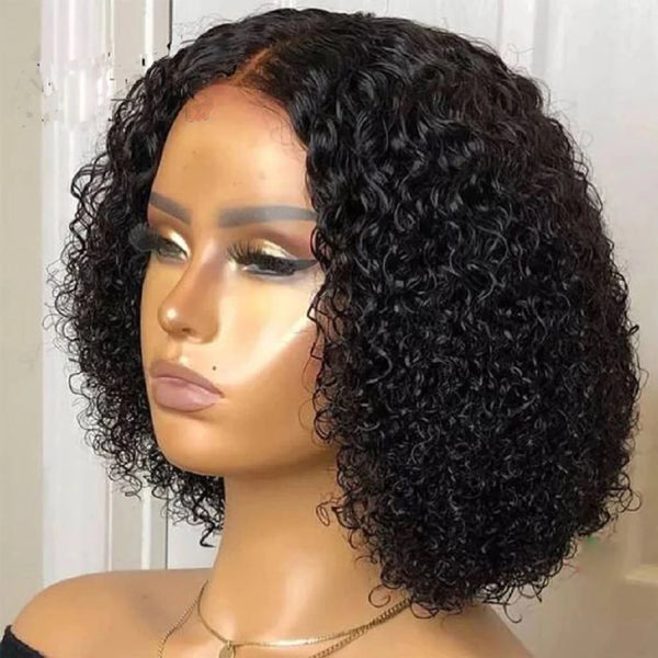 Kinky Curly Bob Wig Lace Front Wig 13*4 Human Hair Bob Wig 4*4 Closure Wig|Bridger Hair