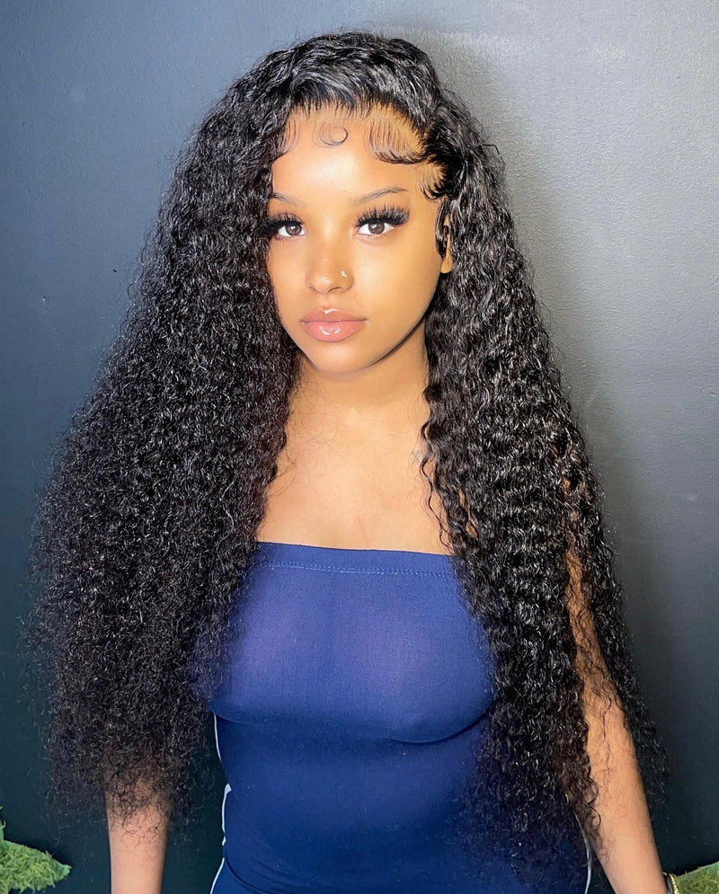 Kinky Curly 13*4 Lace Frontal Wig Curly 4*4 Closure Wig T Part Human Hair Lace Wig| Bridger Hair®