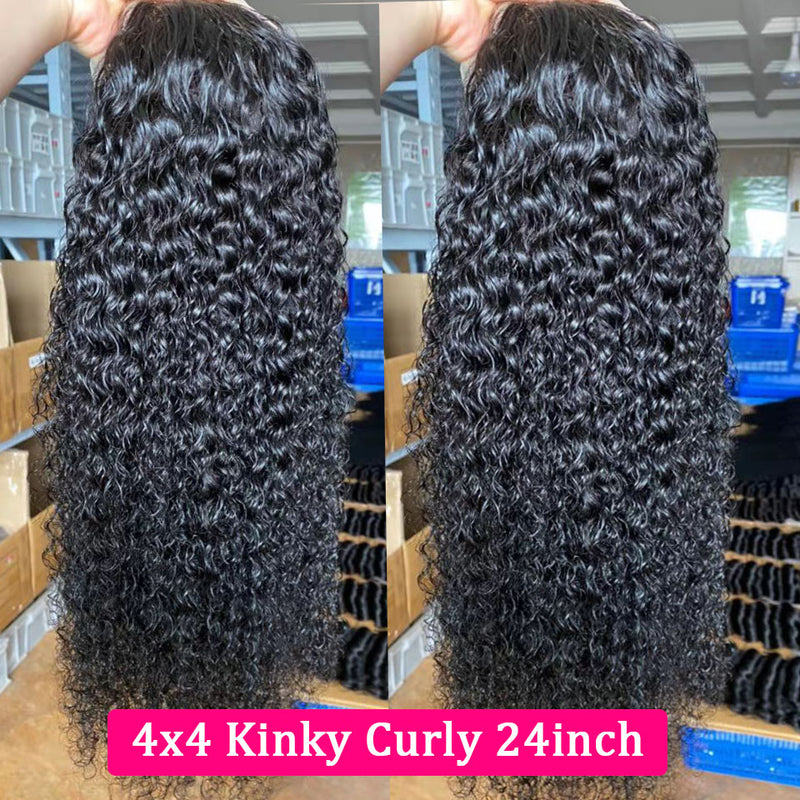 Kinky Curly 13*4 Lace Frontal Wig Curly 4*4 Closure Wig T Part Human Hair Lace Wig| Bridger Hair®