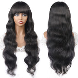  Body Wave Human Hair Wigs with Bangs