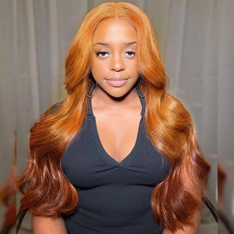 Ombre Orange Ginger with Brown #55 Body Wave 