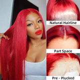 Red Straight Wig Bridger Hair