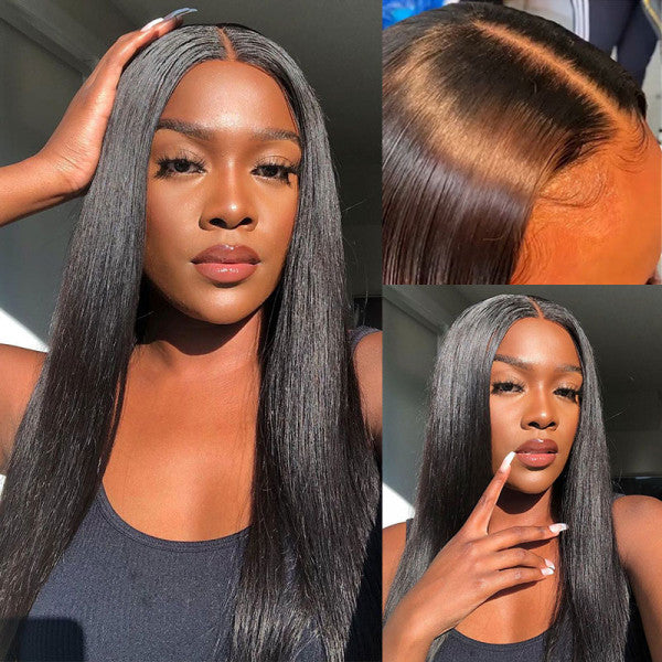 5 BY 5 MIDDLE PART CLOSURE WIG 