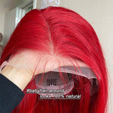 Short Bob Lace Front Wigs Red