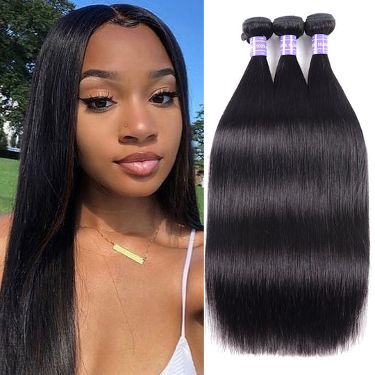 Straight Hair 3 Bundles Remy Human Hair Weaves Bridger Hair