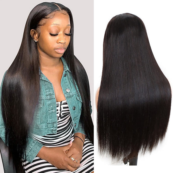 Straight double drawn Lace Frontal Wig