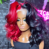 Two Tone red and black Body Wave 