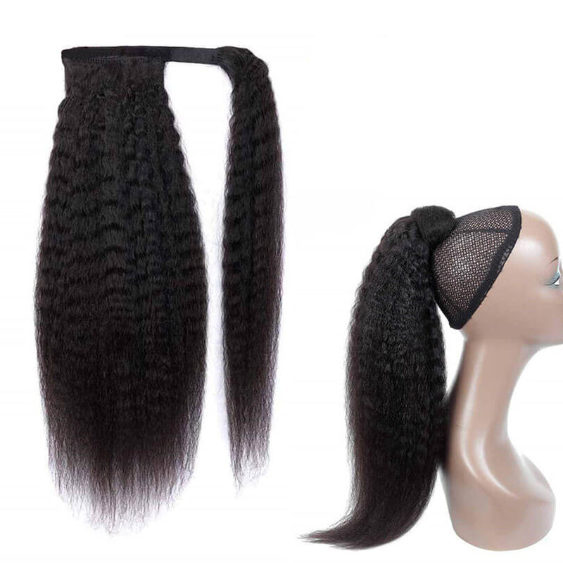 Yaki Straight Wrap Around Ponytail Easy to Wear Bridger Hair