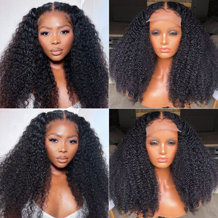 Afro Kinky Curly HD 13*4 Lace Front Wig 4*4 Closure Wig 5*5 Human Hair Wig Bridger Hair