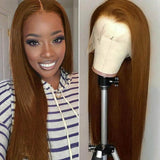 Chestnut brown lace wig