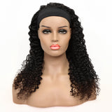 Jerry Curly Headband Wig Human Hair Wig| Bridger Hair