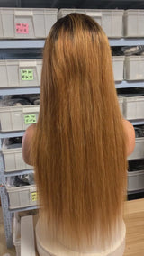 Ombre  #1B/30 Straight 13*4 Lace Frontal Wig 4*4 Closure Straight Human Hair Wig / Bridger Hair®