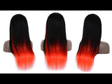 Highlight Orange Straight 4*4  Lace Front Wig / Bridger Hair®