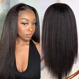 Yaki Straight 5*5 Lace Closure Wig Curly Human Hair Wig| Bridger Hair